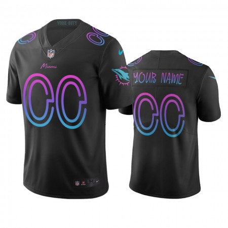 Tröjor Miami Dolphins Custom Svart City Edition Vapor Limited - Män Tröjor Miami Dolphins Custom Svart City Edition Vapor Limited - Män